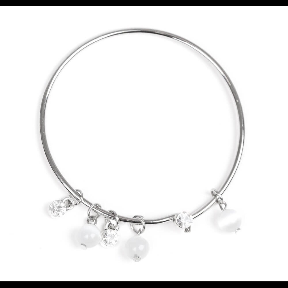 White bead bracelet